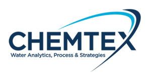 chemtex logo light blue and dark blue